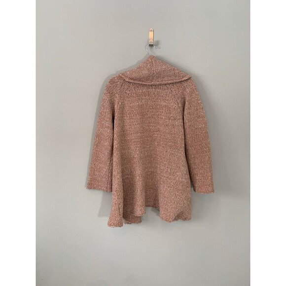 Soft Surroundings big fluffy warm cozy tunic open front cardigan sweater - Picture 4 of 8